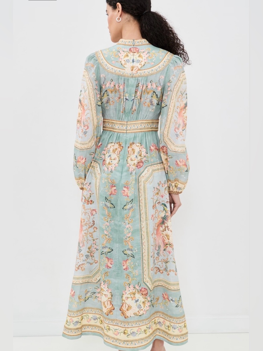 Zimmermann Roselight floral linen midi dress - Picture 11 of 16